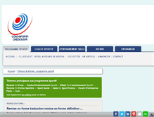 Tablet Screenshot of coachsportif-chezvous.fr